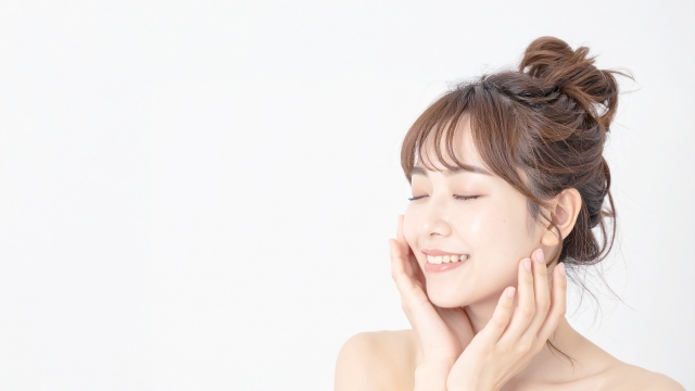 笑顔の女性